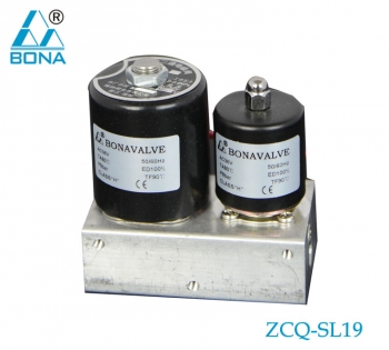 Double coil aluminum solenoid valve ZCQ-SL19